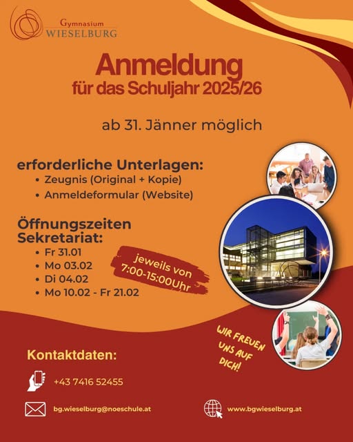 Anmeldung 2025 26